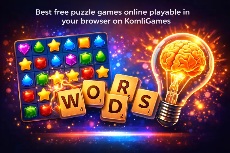 Best free puzzle games online playable in your browser on KomliGames